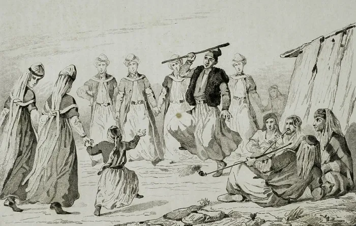 Framed Print : Kurdish women's dance, Armenia, 1838. Creator: Unknown. Kurdish women's dance, Armenia, 1838. Creator: Unknown Framed Print : Kurdish women's dance, Armenia, 1838. Creator: Unknown. Kurdish women's dance, Armenia, 1838. Creator: Unknown