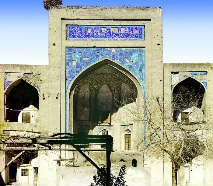 Framed Print : Kush-medrese (interior from the right side), Bukhara, between 1905 and 1915. Creator: Sergey Mikhaylovich Prokudin-Gorsky Framed Print : Kush-medrese (interior from the right side), Bukhara, between 1905 and 1915. Creator: Sergey Mikhaylovich Prokudin-Gorsky