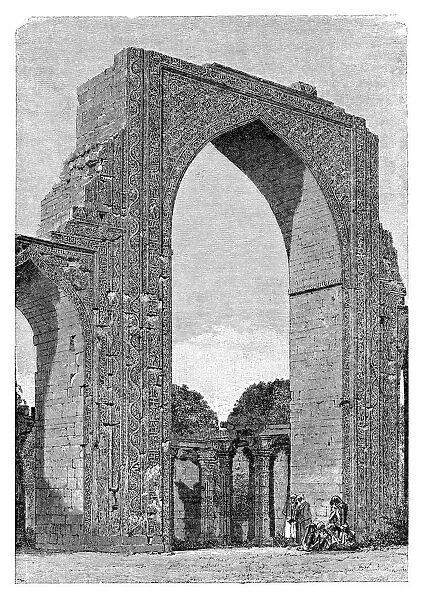 The Kutal Mosque, Delhi district, India, 1895