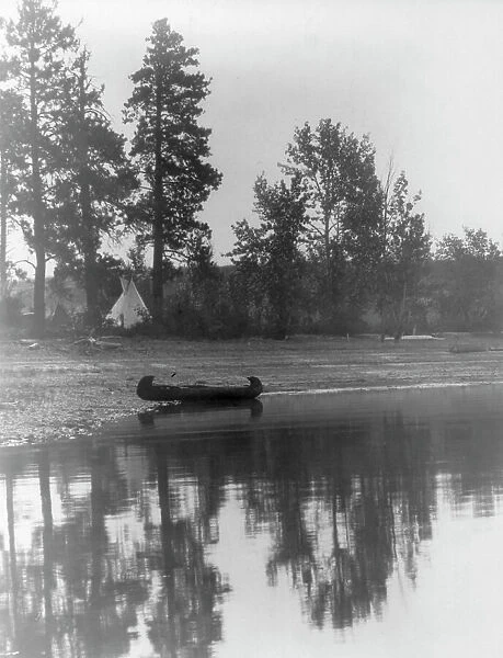 Kutenai camp [Curtis's camp], c1910. Creator: Edward Sheriff Curtis