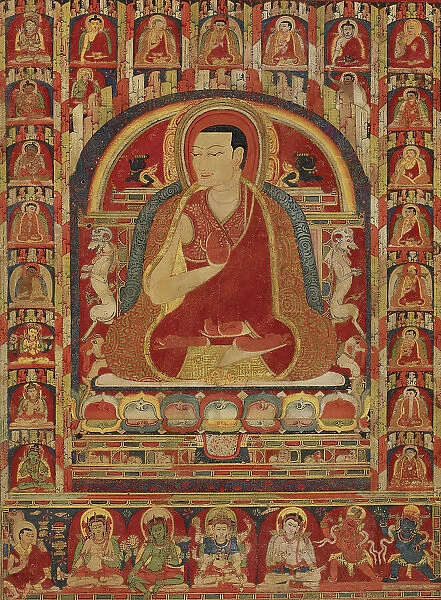 Kuyalwa, Second Abbot of Taklung Monastery, with Three Lineages, mid-13th century. Creator: Unknown