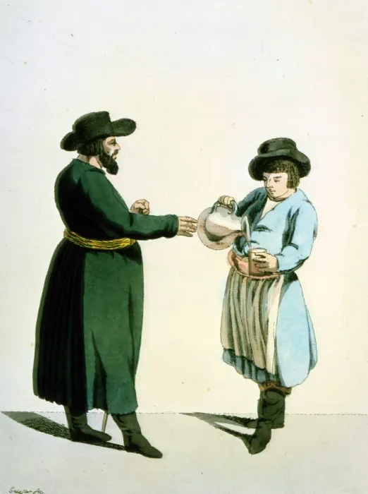 Framed Print : Kvass vendor, 1799. Artist: Christian Gottfried Heinrich Geissler Framed Print : Kvass vendor, 1799. Artist: Christian Gottfried Heinrich Geissler