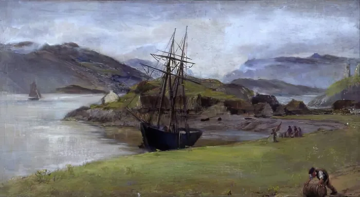 Framed Print : At Kyleakin, Isle of Skye, 1881. Creator: James Clarke Hook Framed Print : At Kyleakin, Isle of Skye, 1881. Creator: James Clarke Hook