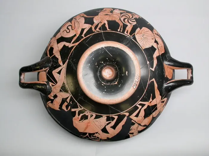 Framed Print : Kylix (Drinking Cup), 510-500 BCE. Creator: Manner of the Epeleios Painter Greek