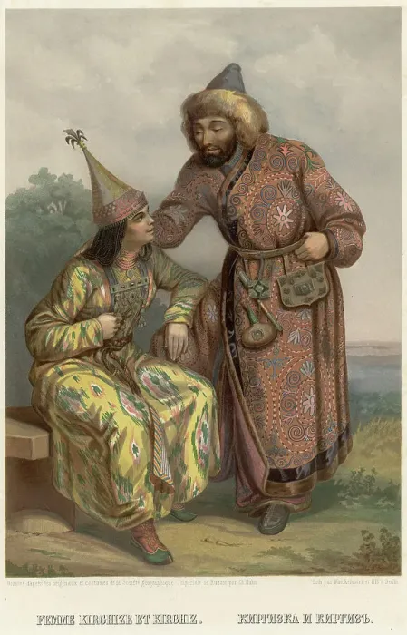 Framed Print : Kyrgyzska and Kyrgyz, 1862. Creator: Karlis Huns Framed Print : Kyrgyzska and Kyrgyz, 1862. Creator: Karlis Huns