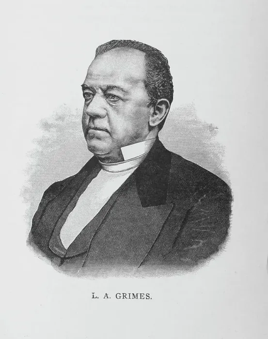 Framed Print : L. A. Grimes, 1887. Creator: Unknown Framed Print : L. A. Grimes, 1887. Creator: Unknown