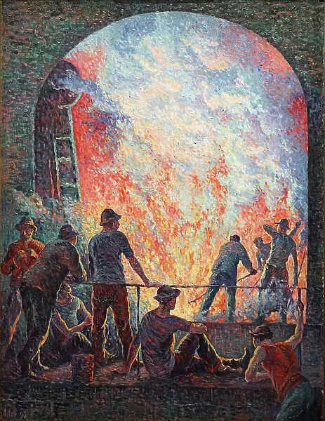 L Aciérie (The Steelworks), 1895. Creator: Luce, Maximilien (1858-1941)