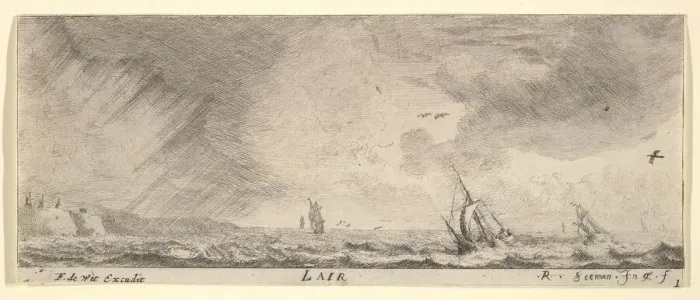 Framed Print : L Air, from The Elements, 17th century. Creator: Reinier Zeeman Framed Print : L Air, from The Elements, 17th century. Creator: Reinier Zeeman