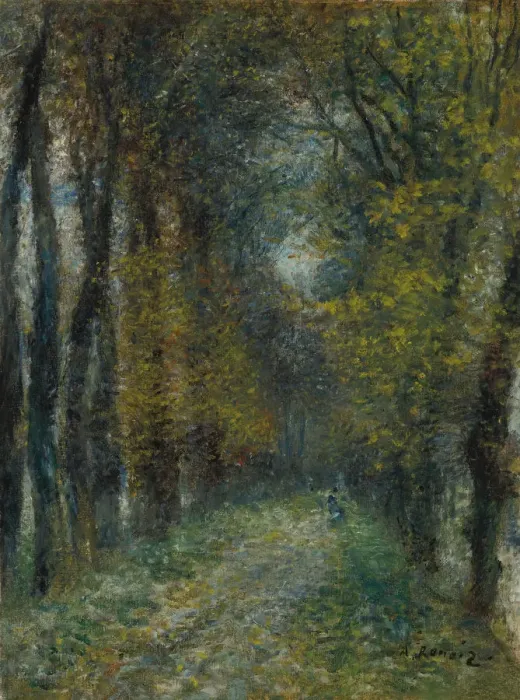 Framed Print : L allee couverte, 1872. Artist: Renoir, Pierre Auguste (1841-1919) Framed Print : L allee couverte, 1872. Artist: Renoir, Pierre Auguste (1841-1919)