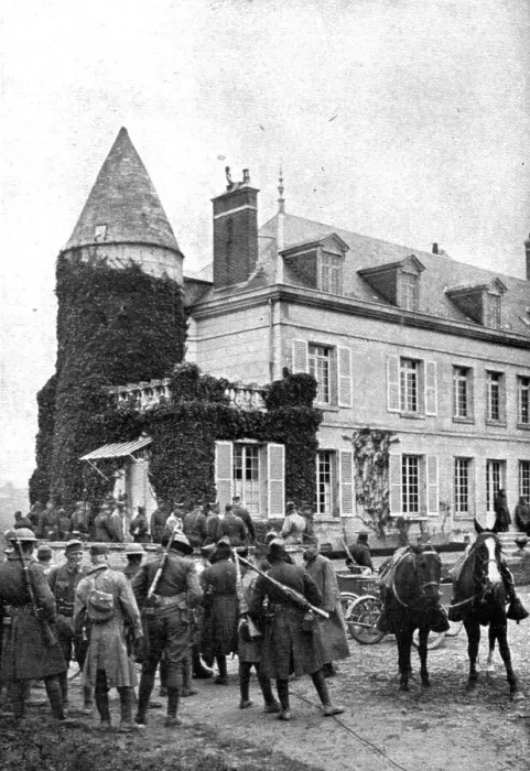 Framed Print : L amalgame franco-americain'; Le poste de commandement d'une brigade americaine... 1918. Creator: Unknown. L amalgame franco-americain'; Le poste de commandement d'une brigade americaine... 1918. Creator: Unknown Framed Print : L amalgame franco-americain'; Le poste de commandement d'une brigade americaine... 1918. Creator: Unknown. L amalgame franco-americain'; Le poste de commandement d'une brigade americaine... 1918. Creator: Unknown
