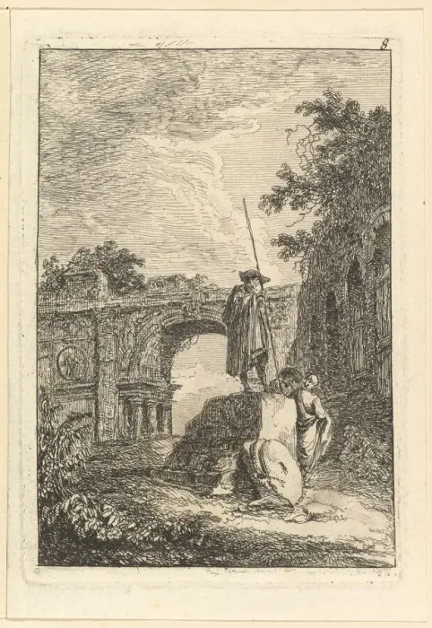 Framed Print : L Arc de Triomphe. n. d. Creator: Hubert Robert Framed Print : L Arc de Triomphe. n. d. Creator: Hubert Robert