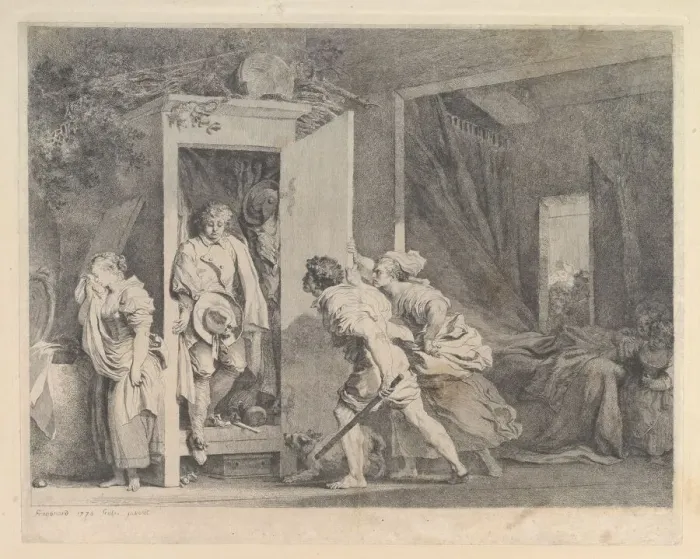 Framed Print : L Armoire, 1778. Creator: Jean-Honore Fragonard Framed Print : L Armoire, 1778. Creator: Jean-Honore Fragonard