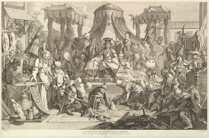 Framed Print : L audience de l Empereur chinois (The audience of the Chinese Emperor), from Chinois Framed Print : L audience de l Empereur chinois (The audience of the Chinese Emperor), from Chinois