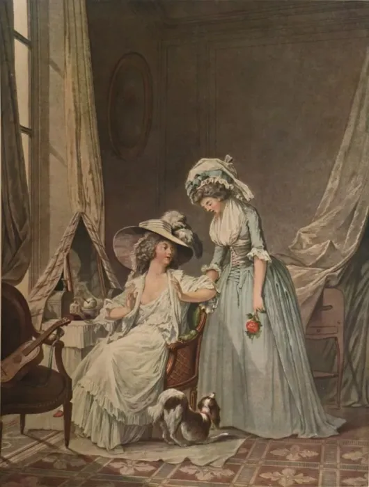 Framed Print : L Aveu Difficile, (Difficult Confession), 1787, (1913). Artist: Jean Francois Janinet Framed Print : L Aveu Difficile, (Difficult Confession), 1787, (1913). Artist: Jean Francois Janinet