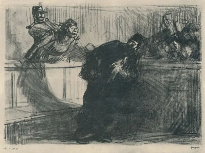 Framed Print : L Avocat Invective, 1919. Artist: Jean Louis Forain Framed Print : L Avocat Invective, 1919. Artist: Jean Louis Forain
