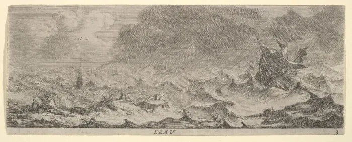 Framed Print : L Eau, from The Elements, 17th century. Creator: Reinier Zeeman Framed Print : L Eau, from The Elements, 17th century. Creator: Reinier Zeeman