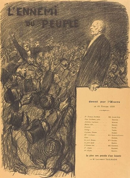 L Ennemi du Peuple, 1899. Creator: Theophile Alexandre Steinlen