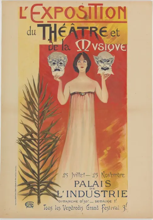 Framed Print : L Exposition du Theatre et de la Musique, 1896 Framed Print : L Exposition du Theatre et de la Musique, 1896