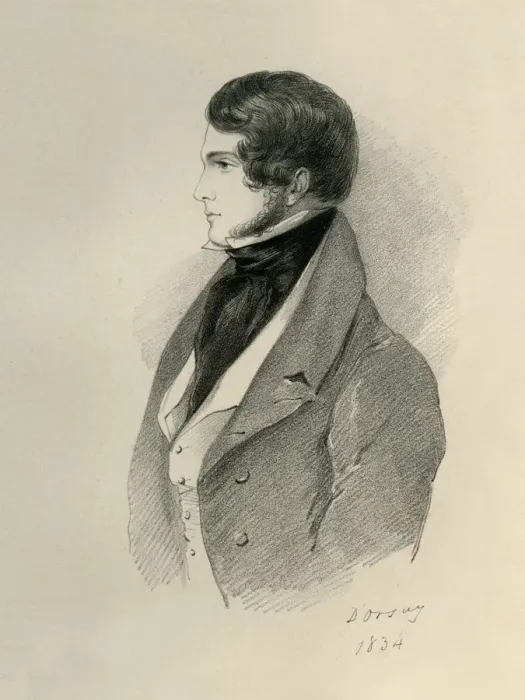 Framed Print : L. Gilmour, 1834. Creator: Alfred d Orsay Framed Print : L. Gilmour, 1834. Creator: Alfred d Orsay