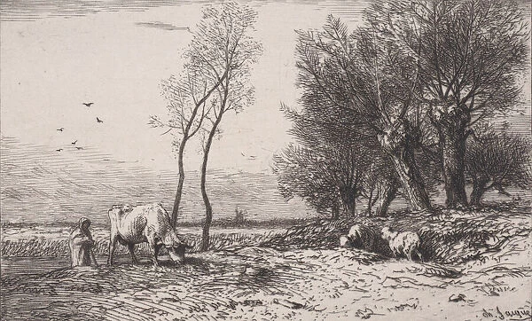 L Hiver, 1867. Creator: Charles Emile Jacque