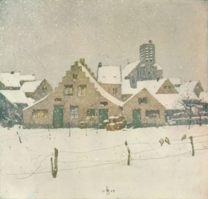 Framed Print : L Hiver, c1910. Artist: Francois Simon Framed Print : L Hiver, c1910. Artist: Francois Simon