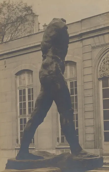 Framed Print : L Homme Qui Marche, 1907-1912. Creator: Eugene Druet Framed Print : L Homme Qui Marche, 1907-1912. Creator: Eugene Druet