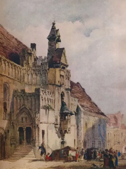 Framed Print : L hotel de Ville, St Omer, 1867. Artist: Thomas Shotter Boys Framed Print : L hotel de Ville, St Omer, 1867. Artist: Thomas Shotter Boys