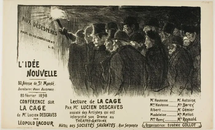 Framed Print : L Idee Nouvelle, February 1898. Creator: Theophile Alexandre Steinlen Framed Print : L Idee Nouvelle, February 1898. Creator: Theophile Alexandre Steinlen
