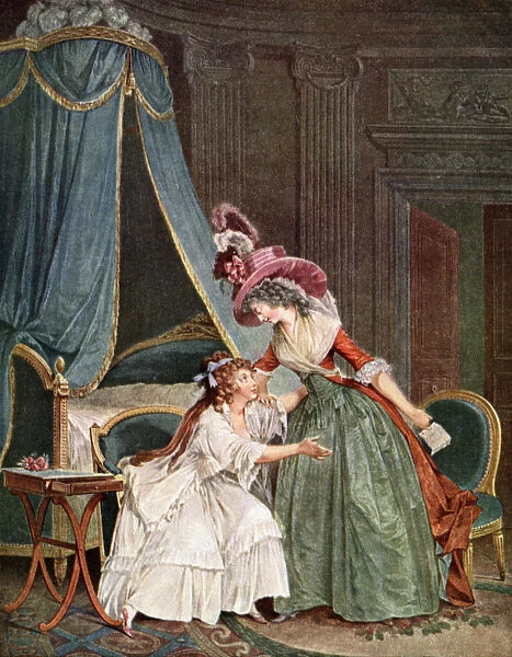 L Indiscretion, 1788, (1929). Artist: Jean-Francois Janinet