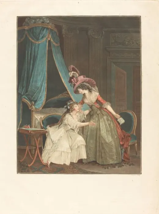 Framed Print : L Indiscretion, 1788. Creator: Jean Francois Janinet Framed Print : L Indiscretion, 1788. Creator: Jean Francois Janinet