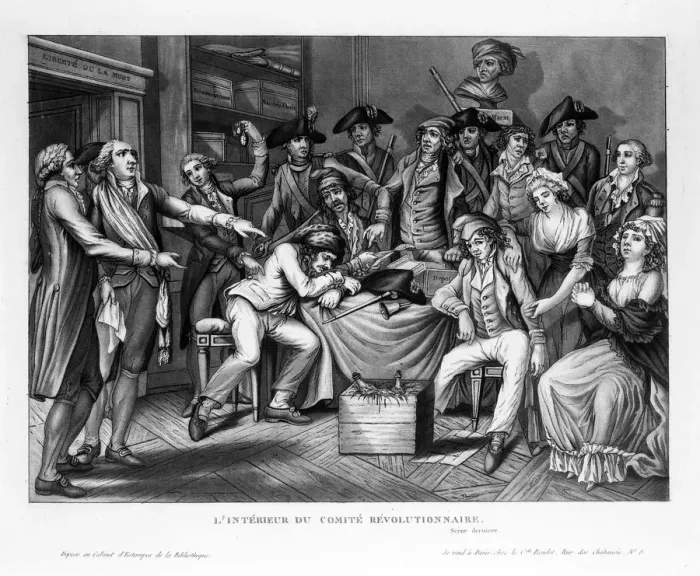 Framed Print : L Interieur du comite revolutionnaire, 1794 Framed Print : L Interieur du comite revolutionnaire, 1794