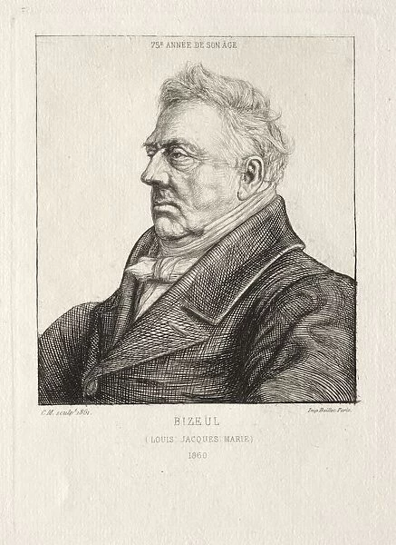 L. J. Marie Bizeul, a Breton Archaeologist, 1860-1861. Creator: Charles Meryon (French, 1821-1868)