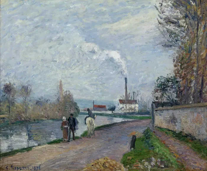 Framed Print : L Oise a Pontoise, 1876 Framed Print : L Oise a Pontoise, 1876