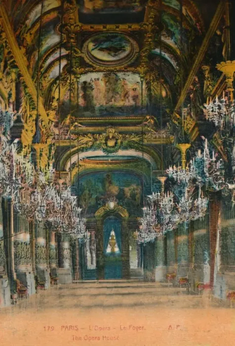Framed Print : L Opera Garnier - the foyer, Paris, c1920 Framed Print : L Opera Garnier - the foyer, Paris, c1920
