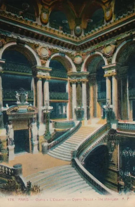 Framed Print : L Opera Garnier - the staircase, Paris, c1920 Framed Print : L Opera Garnier - the staircase, Paris, c1920