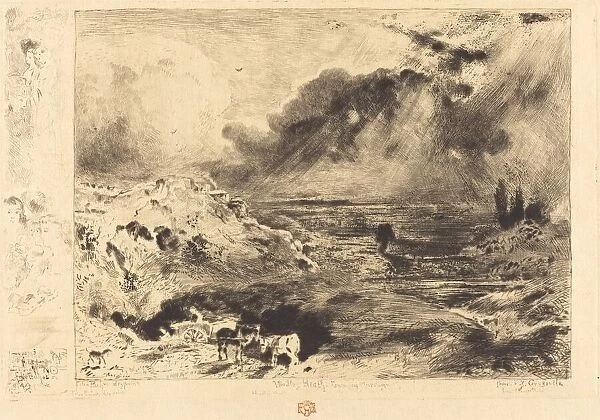 L Orage (The Storm), 1879. Creator: Felix Hilaire Buhot