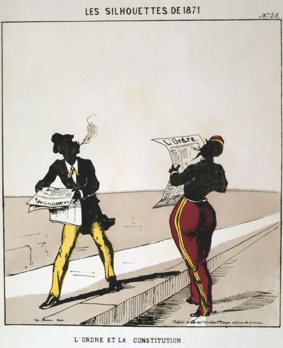Framed Print : L Ordre et la Constitution, 1871. from series Les Silhouettes de 1871. Paris Commune, 1871. Artist: Moloch Framed Print : L Ordre et la Constitution, 1871. from series Les Silhouettes de 1871. Paris Commune, 1871. Artist: Moloch