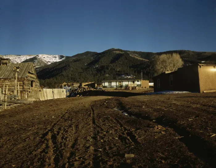 Framed Print : La Alama, near Questa, New Mexico, 1943. Creator: John Collier Framed Print : La Alama, near Questa, New Mexico, 1943. Creator: John Collier