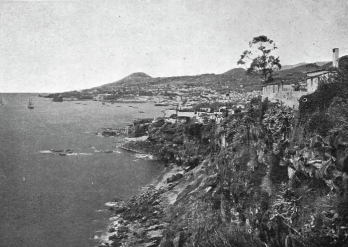 Framed Print : La baie de Funchal; L'Ouest Africain, 1914. Creator: Champagne Framed Print : La baie de Funchal; L'Ouest Africain, 1914. Creator: Champagne