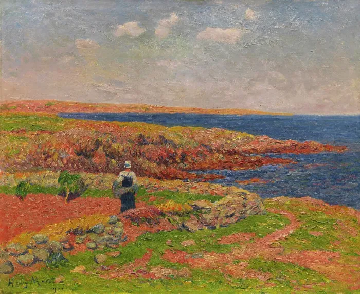 Framed Print : La baie de Merrien, 1900. Creator: Moret, Henry (1856-1913) Framed Print : La baie de Merrien, 1900. Creator: Moret, Henry (1856-1913)