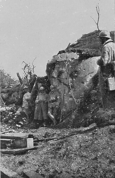 La bataille de la Somme; Abri betonne allemand pres de la gare de Combles, 1916. Creator: Unknown