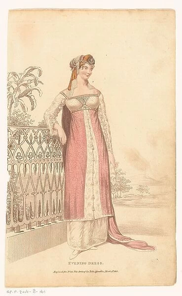 La Belle Assemblee, March 1 1813, No. 42 (New Series): Evening Dress, 1813. Creator: Anon