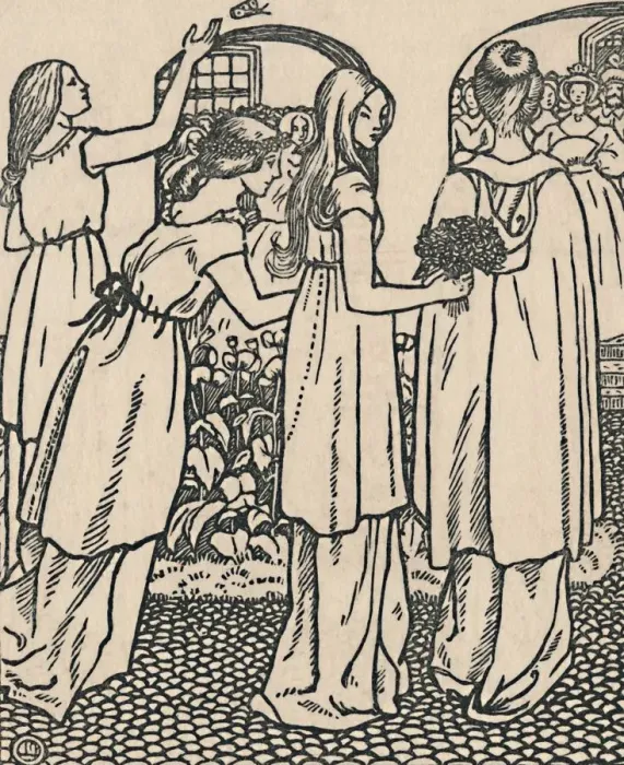 Framed Print : La Belle Au Bois Dormant, 1919. Artist: Lucien Pissarro Framed Print : La Belle Au Bois Dormant, 1919. Artist: Lucien Pissarro