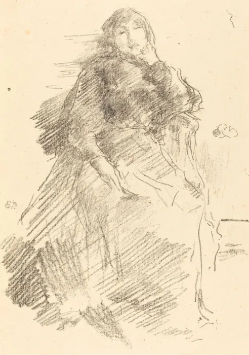 Framed Print : La Belle Dame Paresseuse, 1894. Creator: James Abbott McNeill Whistler Framed Print : La Belle Dame Paresseuse, 1894. Creator: James Abbott McNeill Whistler
