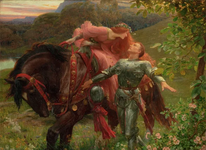 Framed Print : La Belle Dame sans Merci, 1901. Creator: Dicksee, Sir Frank (1853-1928) Framed Print : La Belle Dame sans Merci, 1901. Creator: Dicksee, Sir Frank (1853-1928)