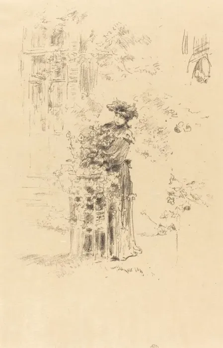 Framed Print : La Belle Jardiniere, 1894. Creator: James Abbott McNeill Whistler Framed Print : La Belle Jardiniere, 1894. Creator: James Abbott McNeill Whistler