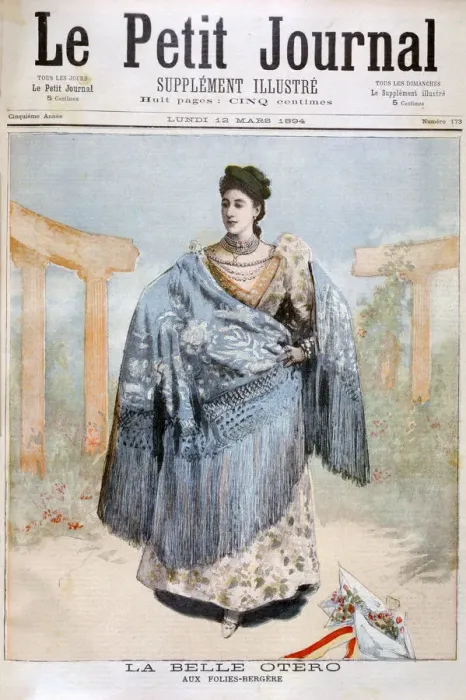 Framed Print : La Belle Otero, Spanish born dancer, actress and courtesan, 1894 Framed Print : La Belle Otero, Spanish born dancer, actress and courtesan, 1894