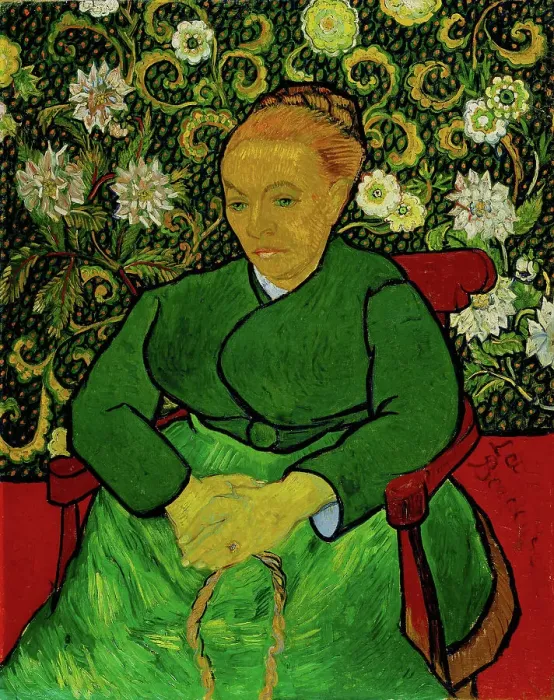Framed Print : La Berceuse (Portrait of Madame Roulin), 1888-1889. Creator: Gogh, Vincent, van (1853-1890) Framed Print : La Berceuse (Portrait of Madame Roulin), 1888-1889. Creator: Gogh, Vincent, van (1853-1890)