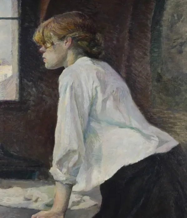 Framed Print : La Blanchisseuse, 1886-1887. Creator: Toulouse-Lautrec, Henri, de (1864-1901) Framed Print : La Blanchisseuse, 1886-1887. Creator: Toulouse-Lautrec, Henri, de (1864-1901)