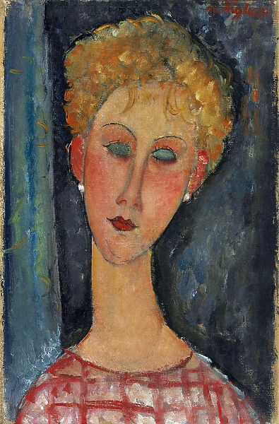 La blonde aux boucles d oreille, 1918-1919. Artist: Modigliani, Amedeo (1884-1920)